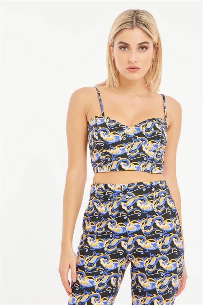 All over print bustier